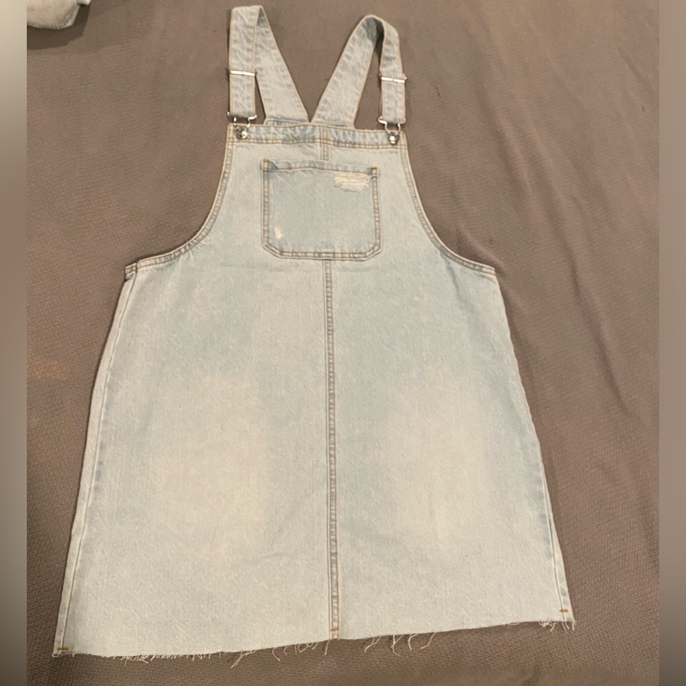 Wild Fable, Light Wash, Overall Skirt, Large, NWT